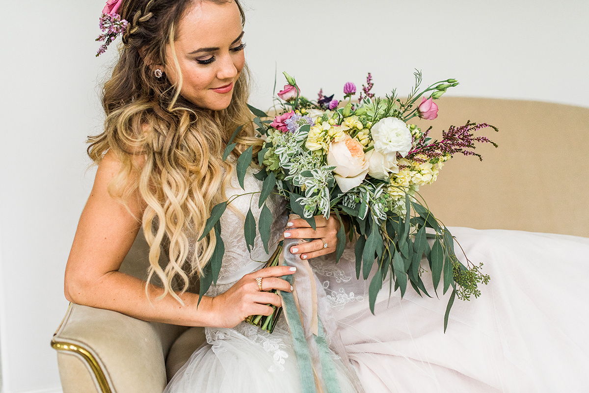 Whimsical Bridal Inspiration Floral Bouquet