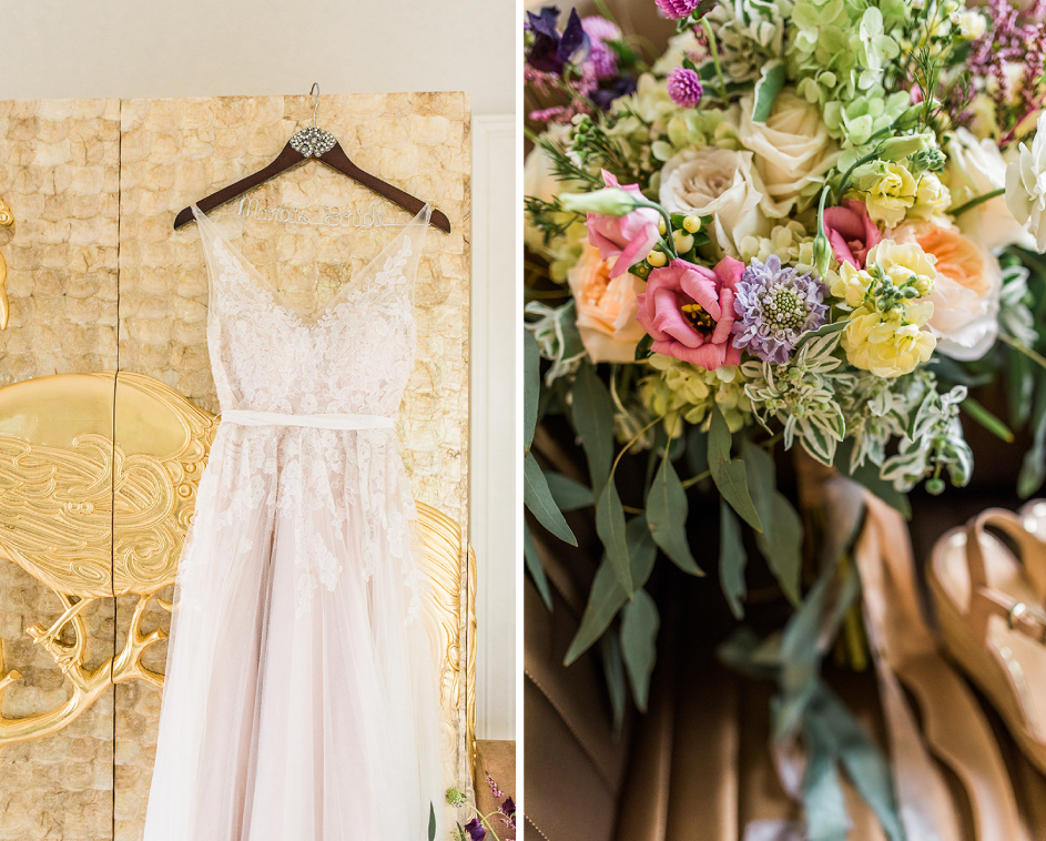 Whimsical Bridal Inspiration Dress and Bouquet